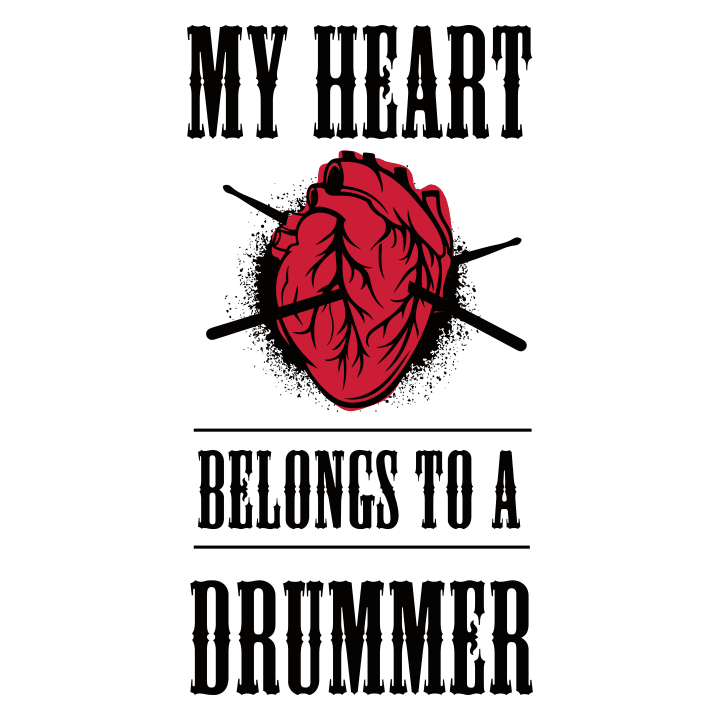 My Heart Belongs To A Drummer Langærmet skjorte til kvinder 0 image