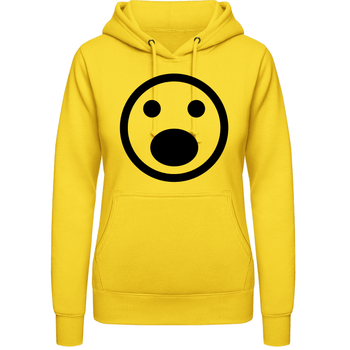 Horrified Smiley Vrouwen Hoodie contain pic