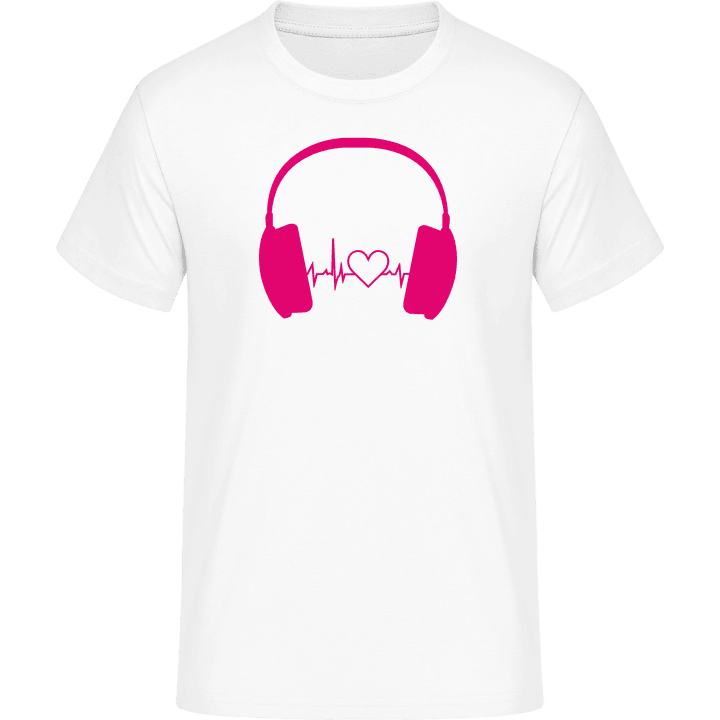 Headphone Beat and Heart T-skjorte 0 image