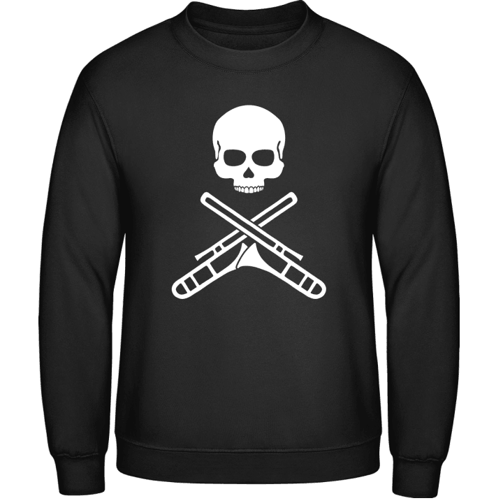 Trombonist Skull Sweatshirt contain pic