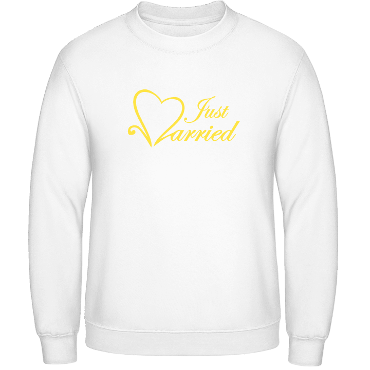 Just Married Heart Logo Sweatshirt contain pic