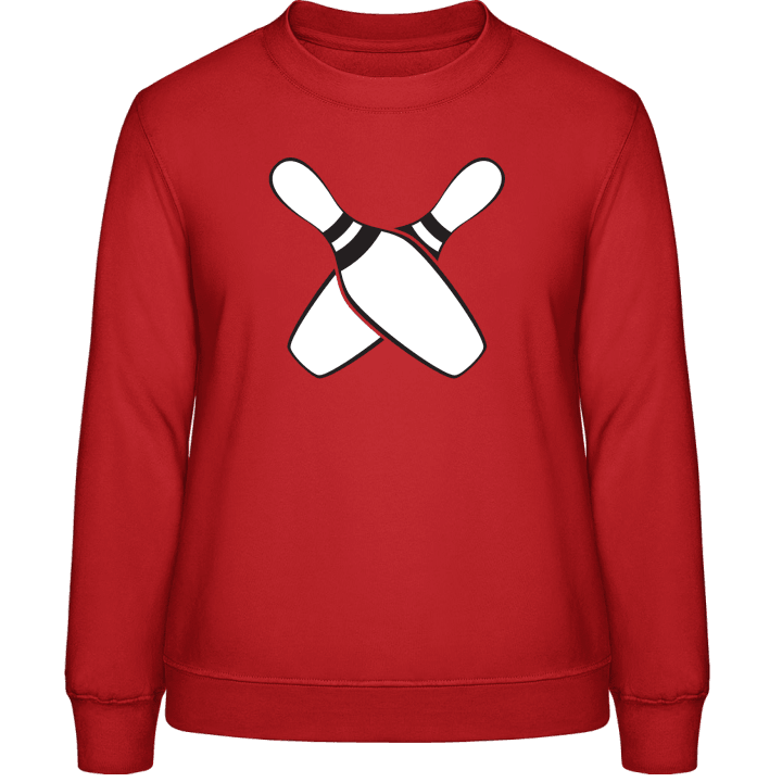 Bowling Crossed Frauen Sweatshirt contain pic