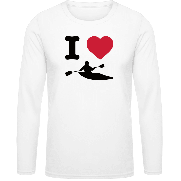 I Love Kayaking T-shirt à manches longues contain pic