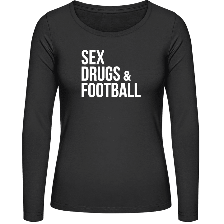 Sex Drugs and Football Langærmet skjorte til kvinder 0 image