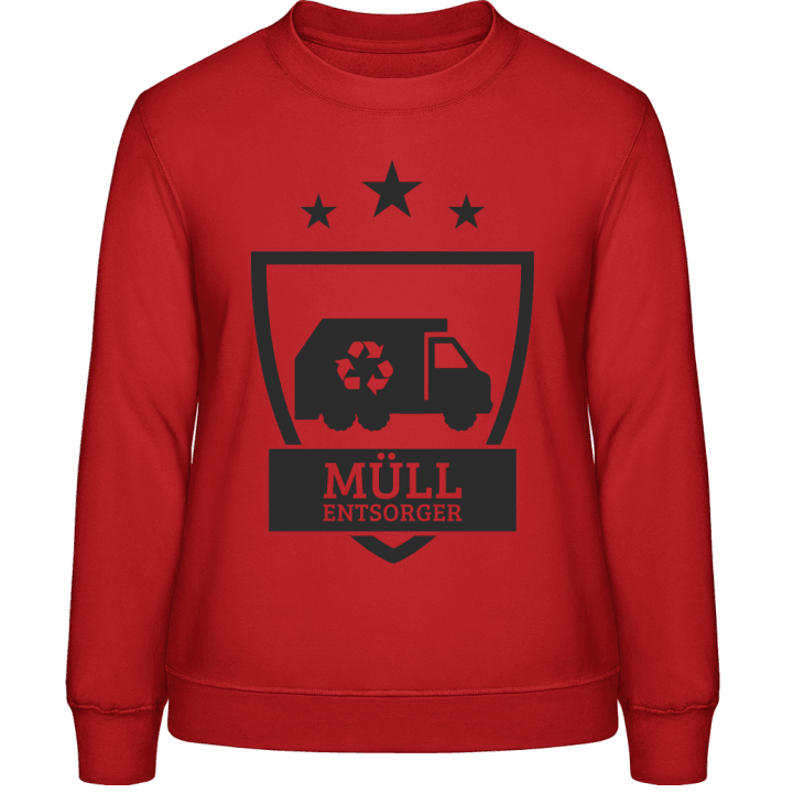 Müll Entsorger Wappen Sweatshirt til kvinder 0 image