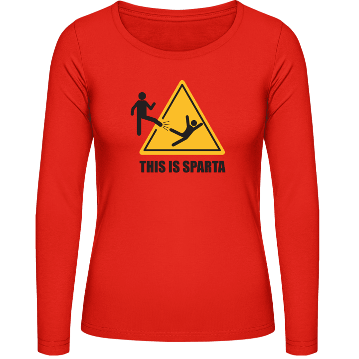 This Is Sparta Warning Frauen Langarmshirt 0 image