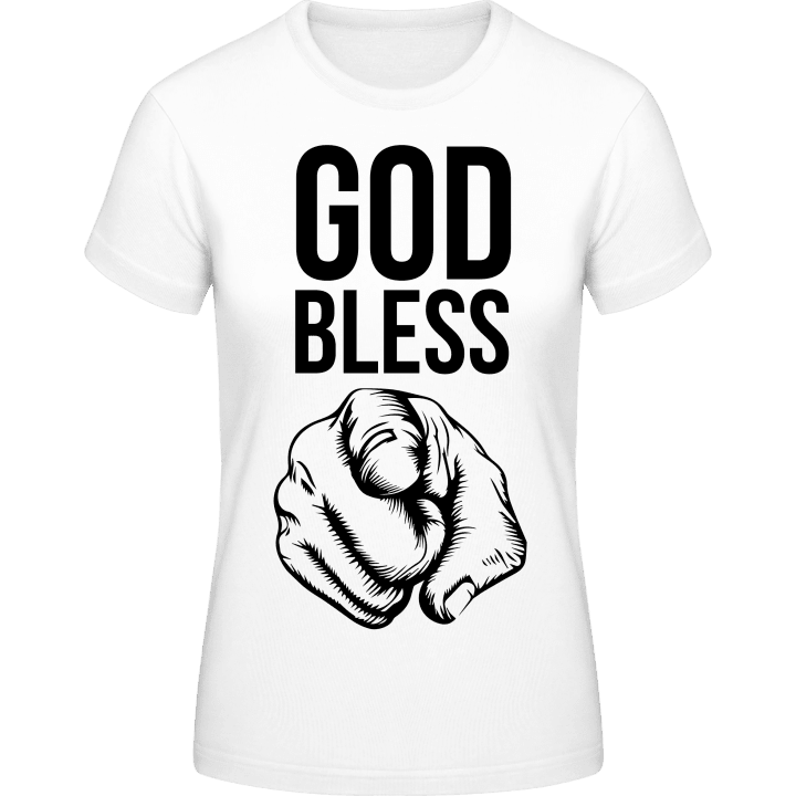 God Bless You Frauen T-Shirt contain pic