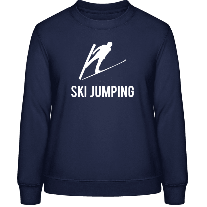 salto con gli sci Silhouette Felpa donna contain pic