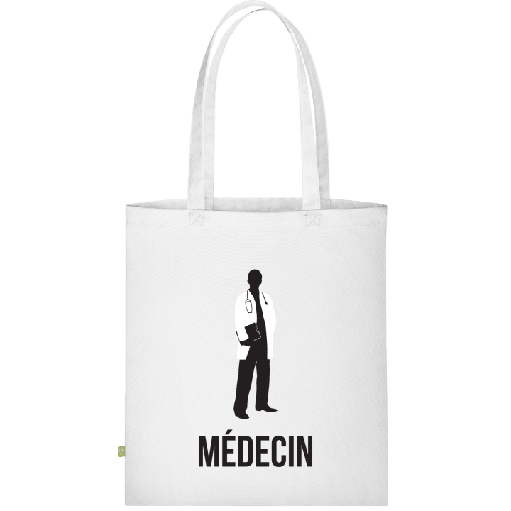Médecin Silhouette Stofftasche contain pic