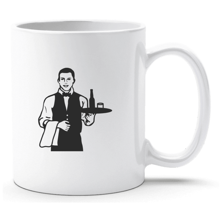 Waiter Silhouette Cup contain pic