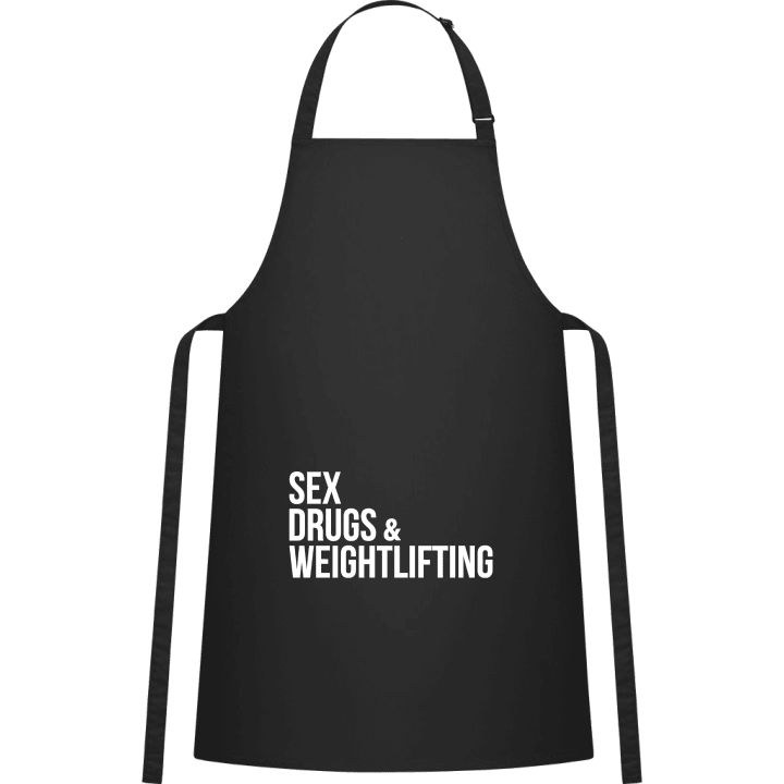 Sex Drugs Weightlifting Kitchen Apron contain pic
