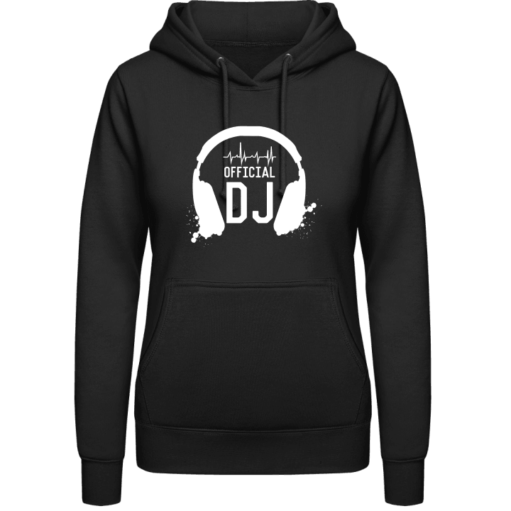 Official DJ Headphones Women Hoodie contain pic