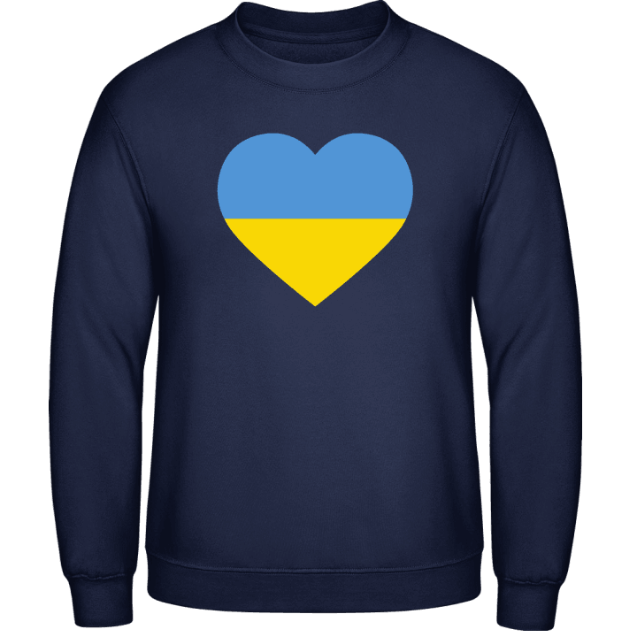 Ukraine Heart Flag Tröja contain pic