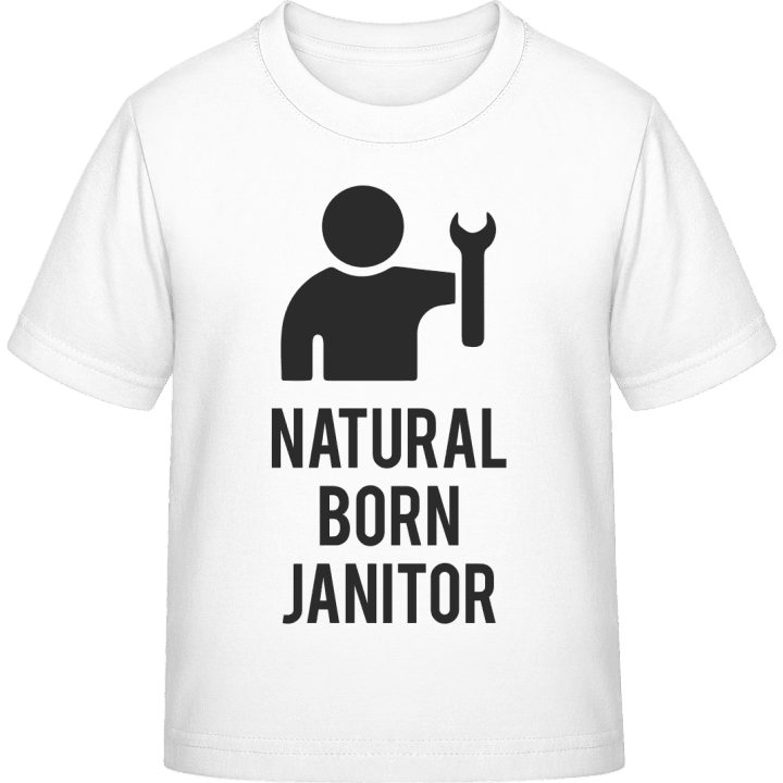 Natural Born Janitor T-shirt för barn contain pic