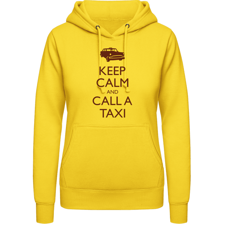 Keep Calm And Call A Taxi Frauen Kapuzenpulli contain pic