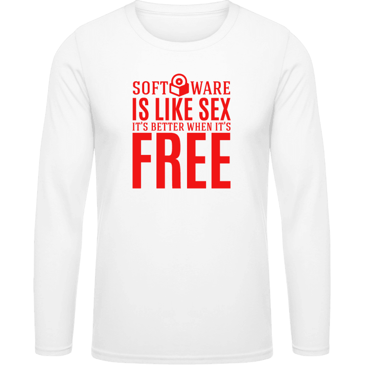 Software Is Like Sex T-shirt à manches longues contain pic
