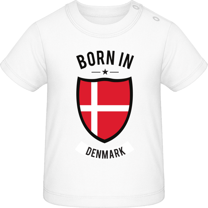 Born in Denmark Baby T-skjorte contain pic
