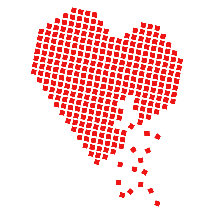 Pixel Hjärta T-shirt för kvinnor 0 image