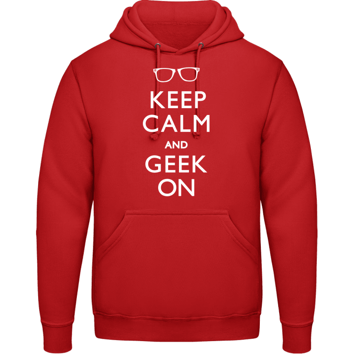 Keep Calm And Geek On Kapuzenpulli contain pic
