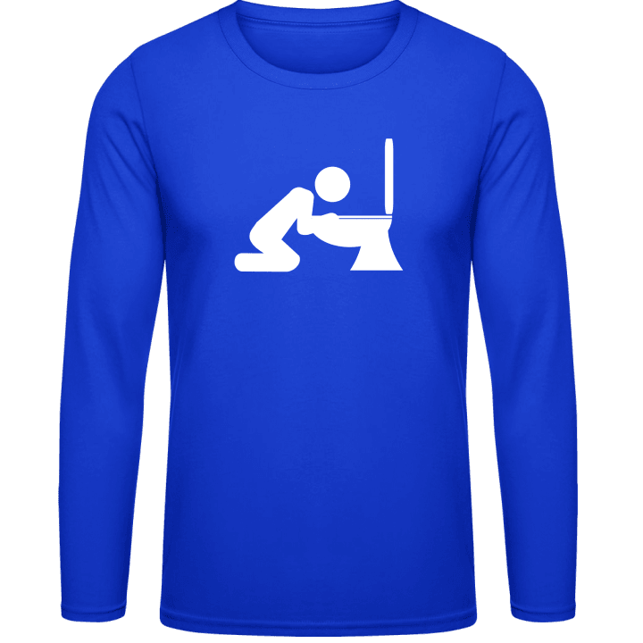 Toilet Vomiting Long Sleeve Shirt contain pic
