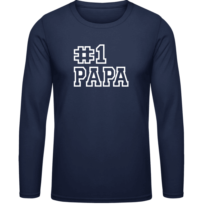 Number One Papa Shirt met lange mouwen 0 image