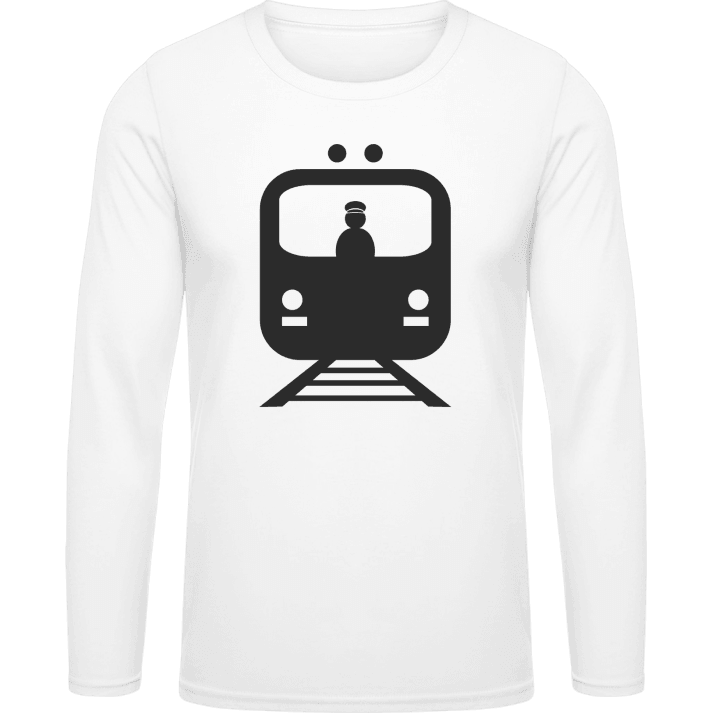 Train Driver Silhouette Långärmad skjorta contain pic