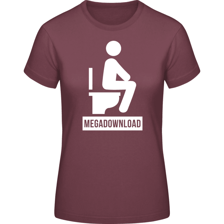 Megadownload Toilet T-skjorte for kvinner contain pic