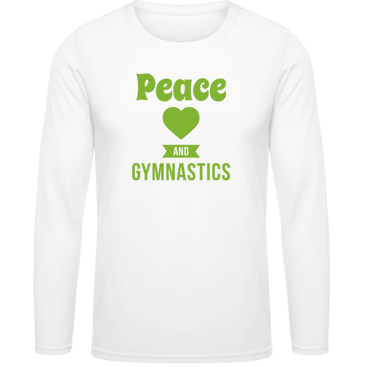 Peace Love Gymnastics Shirt met lange mouwen contain pic
