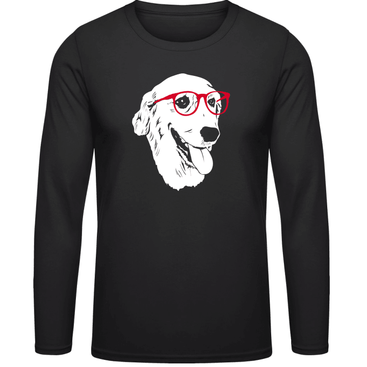 Dog With Glasses Långärmad skjorta 0 image