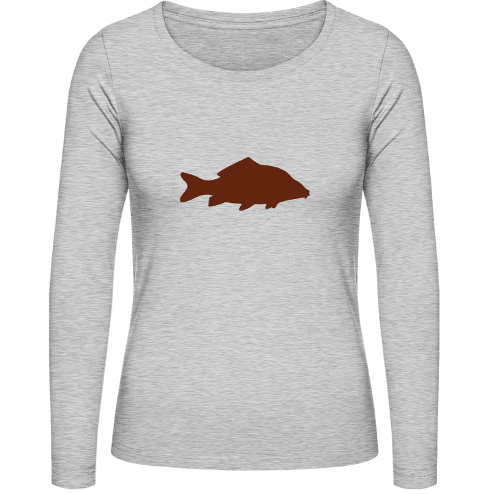 Carp Fish Langermet skjorte for kvinner 0 image