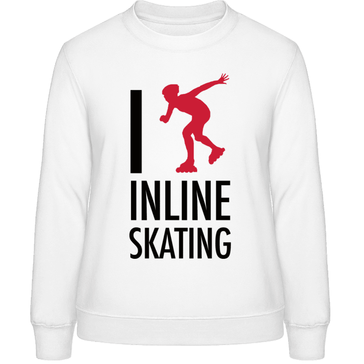 I Love Inline Skating Sweatshirt för kvinnor contain pic