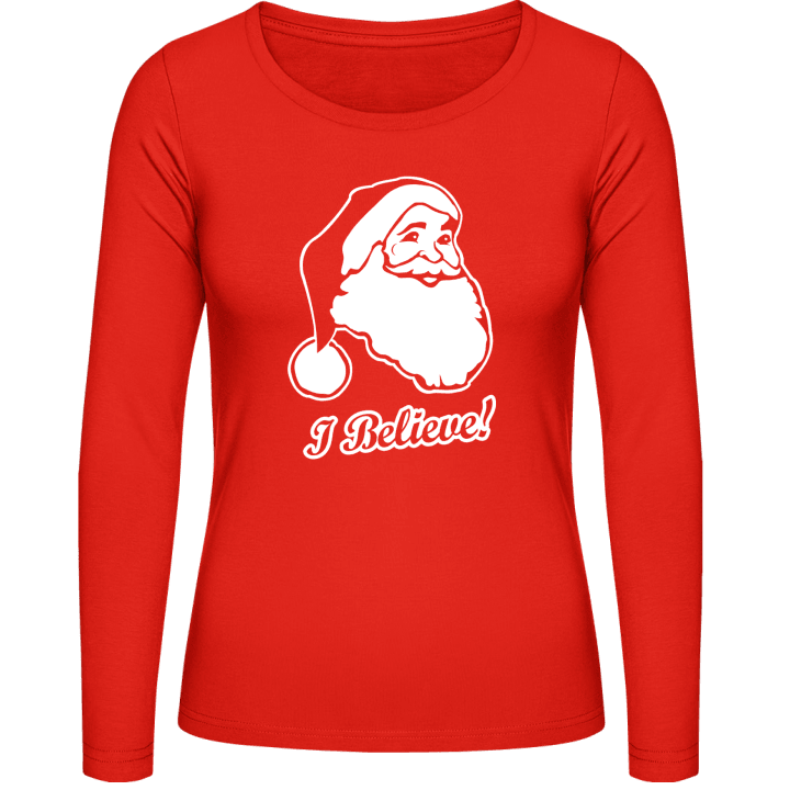 Believe In Santa Vrouwen Lange Mouw Shirt 0 image