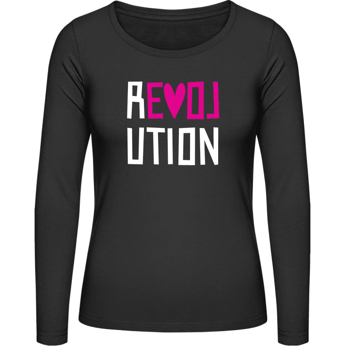 Love Revolution Langermet skjorte for kvinner contain pic
