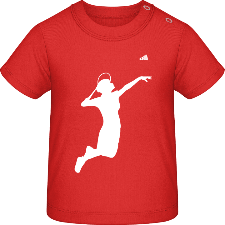 Female Badminton Player Camiseta de bebé contain pic