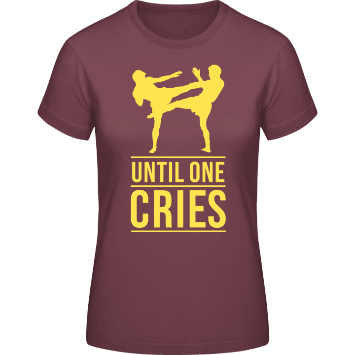 Until One Cries Kickboxing Women T-Shirt contain pic