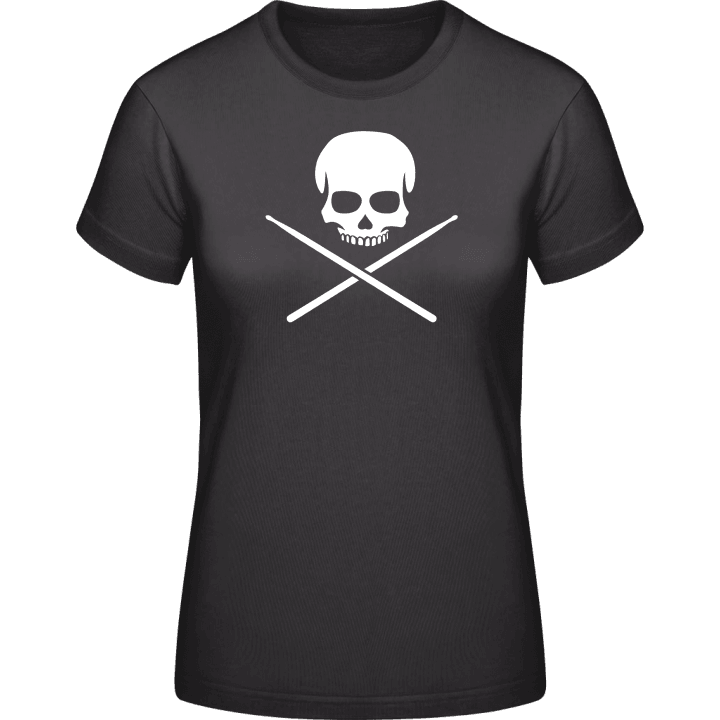 Drummer Skull T-shirt för kvinnor contain pic