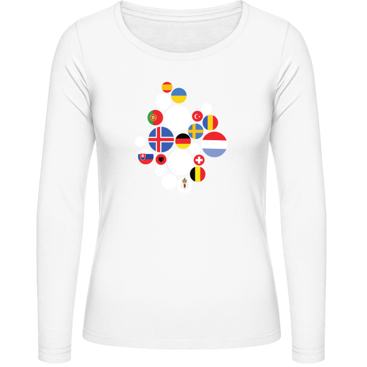 European Flags Vrouwen Lange Mouw Shirt 0 image