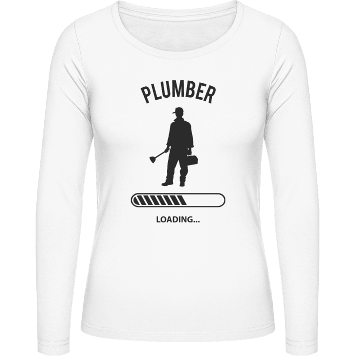 Plumber Loading Camisa de manga larga para mujer contain pic