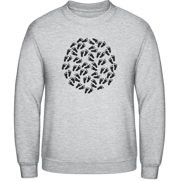 Footprints Silhouette Sudadera contain pic