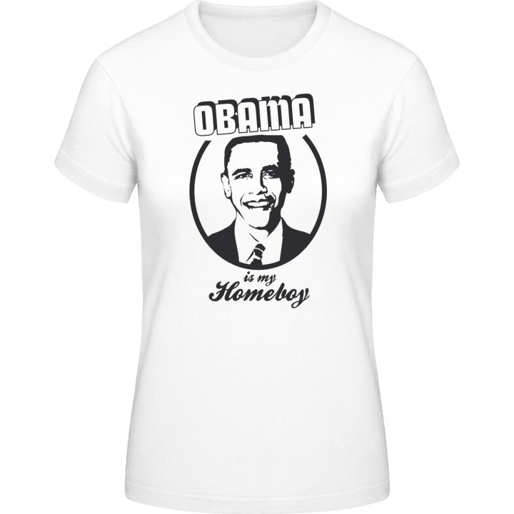 Obama Is My Homeboy T-skjorte for kvinner contain pic