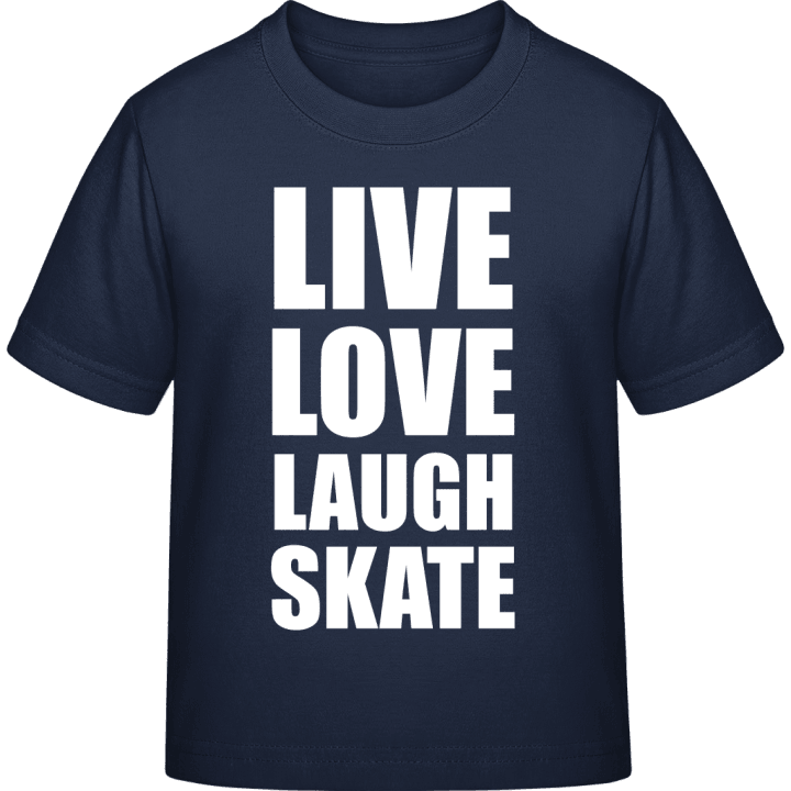 Live Love Laugh Skate Camiseta infantil contain pic
