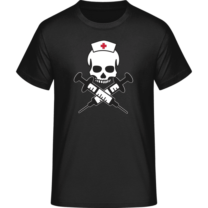 Nurse Skull Injection T-skjorte contain pic