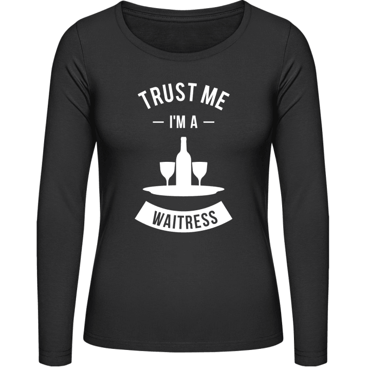 Trust Me I'm A Waitress T-shirt à manches longues pour femmes contain pic