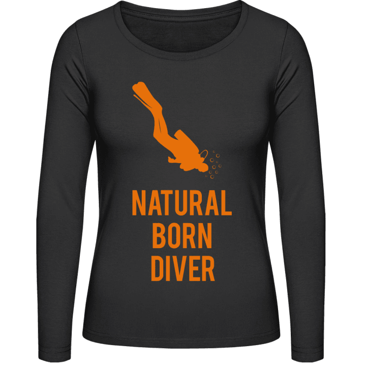 Natural Born Diver Frauen Langarmshirt contain pic
