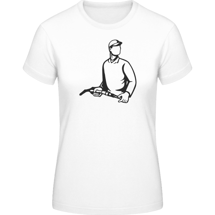 Gas Station Attendant Icon Design T-skjorte for kvinner 0 image