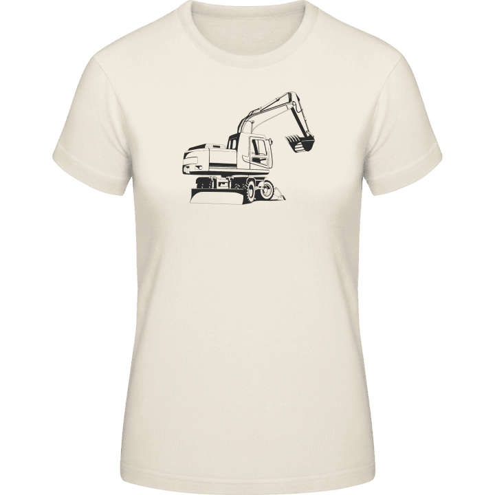 Excavator Detailed T-skjorte for kvinner contain pic