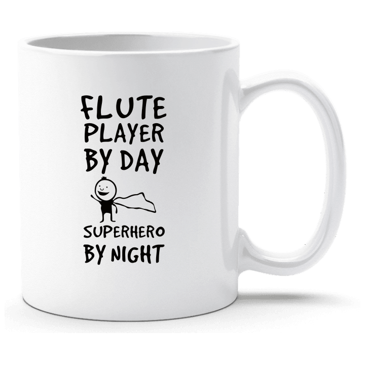 Flute Player By Day Superhero By Night Cup contain pic