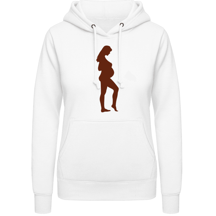 mujer embarazada Sudadera con capucha para mujer contain pic