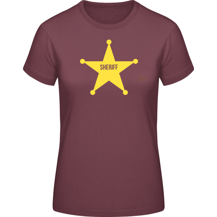 Sheriff Star Frauen T-Shirt contain pic