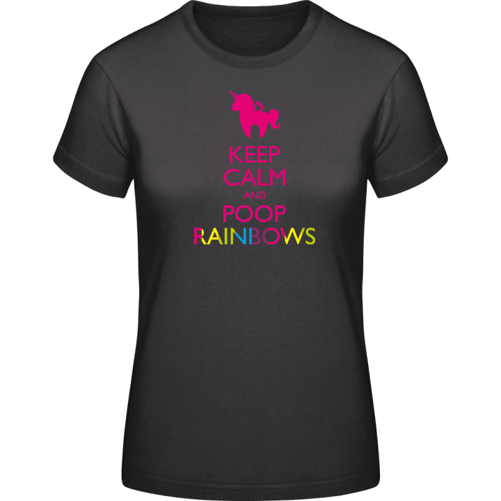 Poop Rainbows Unicorn T-shirt för kvinnor 0 image